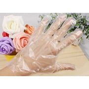 100 PCS Food Prep Gloves Disposable Gloves Clear Gloves Powder Free Food Serving Gloves Protective Plastic Gloves