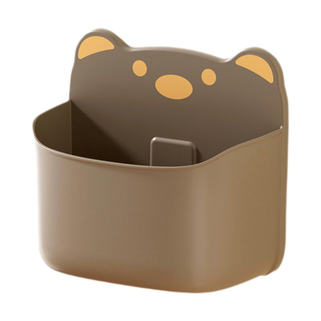 Organizador de pared para cocina, soporte para contenedores de almacenamiento, montaje adhesivo o para gabinete de escritorio, fregadero Marrón 159 x 85 x 148 cm