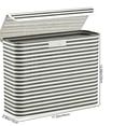 thumbnail image 4 of AYktou 22L Toilet Paper Storage Holder, 17.3×13×5.9 Inch Convenient Foldable Fabric Toilet Paper Baskets with Lid, Waterproof Freestanding Bathroom Organizer Box for Towels and Toiletries, 4 of 8