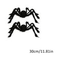 thumbnail image 1 of 2Pcs Realistic Large Spiders Outdoor Halloween Decorations, Huge Hairy Scary Halloween Spider Prop, Black Spooky Spider for Indoor House Outdoor Window Yard Patio Decor (30/75/125/200cm), 1 of 9