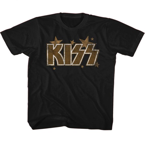 Kiss Stars Black Toddler T-Shirt