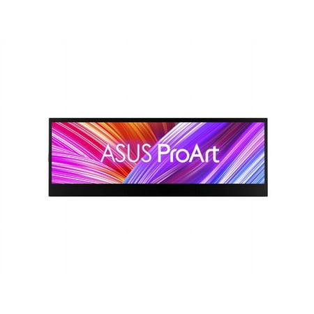 ASUS ProArt Display 14” Portable Touch Screen (PA147CDV) - 32:9 (1920 x 550), IPS, 100% sRGB, Color Accuracy ΔE < 2, Calman Verified, USB-C, Control Panel, MPP2.0 Pen support, Adobe Suite Shortcut