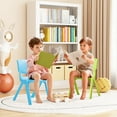 thumbnail image 3 of Wanan 6Pcs Plastic Stackable Chairs, Modern Kids Chairs for Outdoor, Reading, Relaxing, Learning, Painting, Playing, 3 of 9