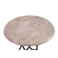 thumbnail image 2 of Leila Antique Brass Accent Table with Creamy Beige Marble Top, 2 of 3