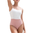 thumbnail image 2 of Vêtements de Bain Women's Vêtements de Bain Aguichant Couleur Unie Imprimé Patchwork Bretelle une-Pièce Vêtements de Bain une-Pièce Swimsuit Women Échancré en Liquidation, 2 of 6