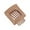 Khaki, variant on KOYPTL Matte Mini Square Hollow Hair Claw Clips,Small Jaw Gripper for Half Up Hairstyle,Women Thin Hair Daily Simple Hair Pin