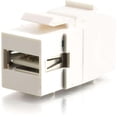thumbnail image 1 of C2G Snap-In USB A/B Female Keystone Insert Module - White, 1 of 1