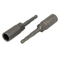 thumbnail image 5 of 1/4" Hexagon Shank 13mm Deep Socket 100mm Length Metal Hex Nut Driver Bits 2pcs, 5 of 5