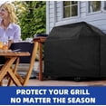 thumbnail image 7 of BN-LINK Grill BBQ Cover, 420D Outdoor Heavy Duty Waterproof Barbecue Gas Cover, All Weather Protection, 58"W x 24"D x 47"H, Black, 7 of 7