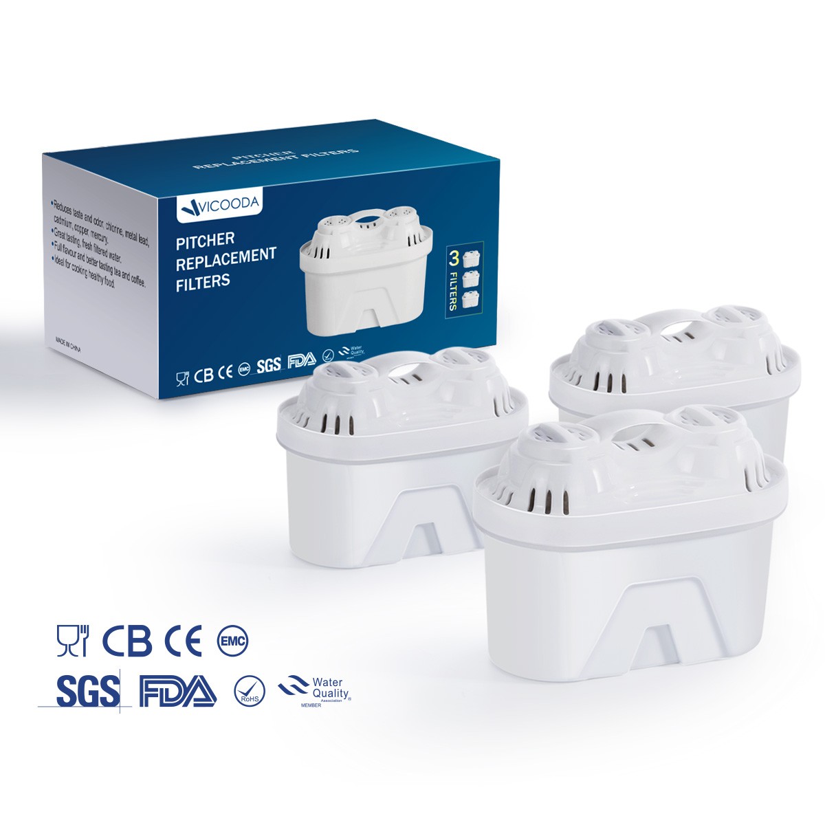 Water Coolers & Filters Home & Kitchen Lead & Heavy Metals Safe BPAFree Purifier Reduce Odor 3