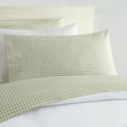 thumbnail image 5 of Laurel & Mayfair Gingham Printed 250tc 100% Cotton Percale Green 4-Piece Sheet Set, King, 5 of 5