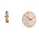 thumbnail image 1 of Estatua de resina con reloj de pared redondo, escultura decorativa de madera maciza, forma artística vívida, adecuada para sala de estar, oficina, dor, 1 of 8