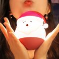 thumbnail image 3 of Luz nocturna de Papá Noel para niños, bonita lámpara de Navidad, regalo, protección ocular de silicona, lámpara de noche portátil para mesita de noche para dormitorio JAMW Sencillez, 3 of 5