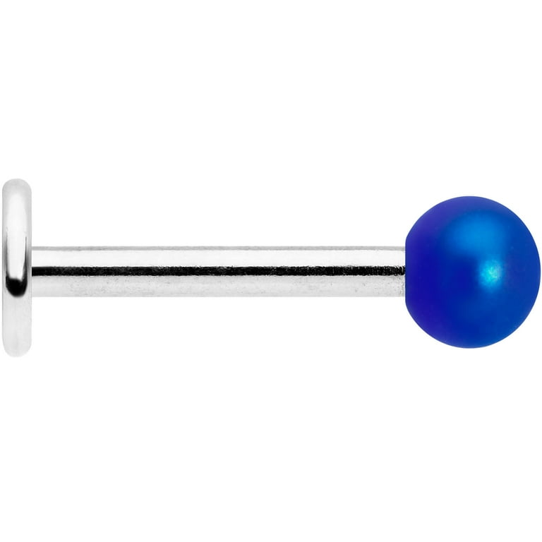 Labret Jewelry 10 Stainless Steel Ball Top Lip Studs