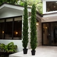 thumbnail image 5 of Nearly Natural Tall Cedar Pine Artificial Tree with Planter - 10', 5 of 9