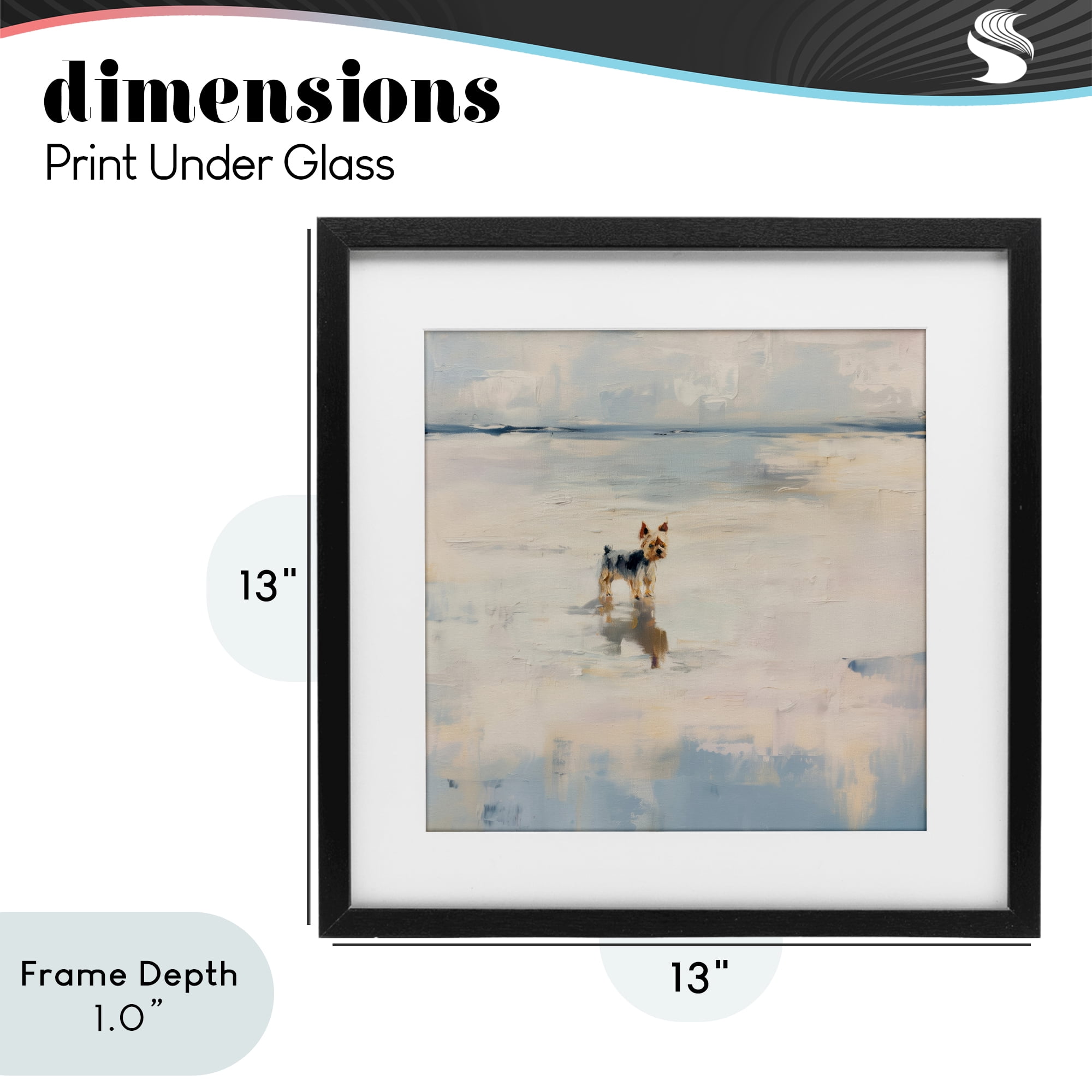 Stupell Industries Quiet Moment By The Sea Black Framed Print Under Glass, design by Svetlana Aleynikova
