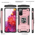thumbnail image 6 of LeYi Galaxy S20 FE Case with 2 Glass Screen Protectors & Kickstand, Rose Gold, 6 of 7