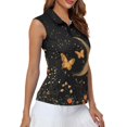 thumbnail image 4 of Whosucclay Butterfly Moon Golf Shirts for Women Comfortable Stretchy Breathable Sleeveless Golf Shirts XS - 2XL, 4 of 7
