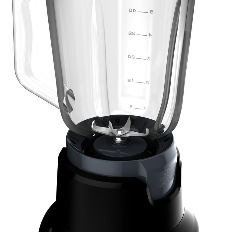 BLACK + DECKER Performance Helix™ Blender, 800 Watts, 48 Oz (6-cup) Perfect  Pour Glass Blending Jar, Black & Gray, BL1600BG-1