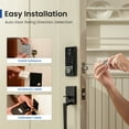 thumbnail image 6 of DESLOC D110 Plus Smart Deadbolt Lock with Built-In WiFi, Fingerprint & App Control, Keyless Entry Door Lock, Easy Install, Black, 6 of 11