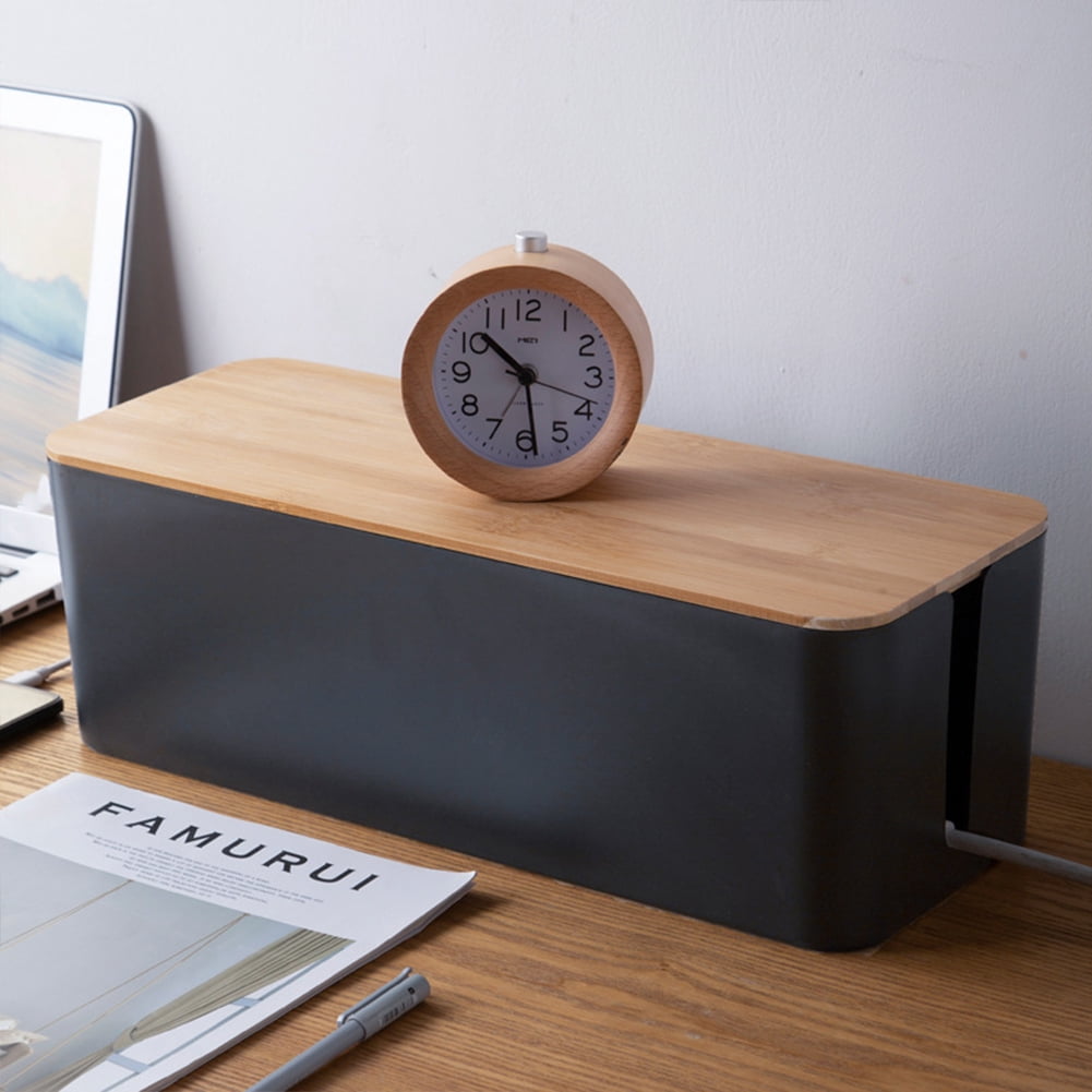 KYAIGUO Cable Management Boxes Stylish Cord Organizer and Cable Storage Boxes Cord Boxes to Hide Power Outlets