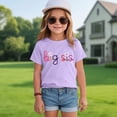 thumbnail image 2 of Birthday Girl Shirt Short Sleeve T Shirt Toddler Girl Summer Clothes Cotton Soft Tee for Family Surprise Purple 2-3 Years, 2 of 4