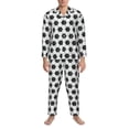 thumbnail image 3 of Goofa Soccer for 2-piece Loungewear Set Men’s Sleepwear Set Soft PJs Cozy loungewear Comfy Sleep Set Winter Pajamas-X-Large, 3 of 7