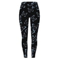 thumbnail image 4 of Youmylove Womens Plus Size Leggings Casual Fashion Tight Sports Yoga Pants Colorful Flower Butterfly Print Leggings, 4 of 4