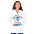 thumbnail image 4 of Tootsie Owl USA Tastes Like Freedom Unisex Plus Size Zip Hoodie Brisco Brands 5X, 4 of 5
