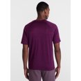 thumbnail image 3 of Athletic Works Men's Tonal Stripe Workout Shirt with Short Sleeves, Sizes XS-4XLT, 3 of 5