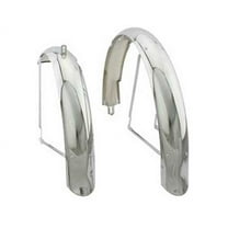 26" Flared Stander Balloon Fender Set Chrome. for bicycles, bikes, for 26" lowrider bike, beach cruiser.