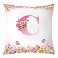 thumbnail image 1 of Erosebridal Monogrammed Throw Pillow Covers 22x22,Personalized Initial Pillow Cases,Letter Decoration, 1 of 7