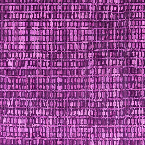 Ahgly Company Indoor Square Abstract Pink Modern Area Rugs, 7' Square