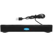 CATIEBYE Black USB Soundbar with Stereo Module Compatible with Pc Tablet Mobile