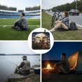 thumbnail image 6 of Bald Eagle And American Flag Cool Foldable Seat Cushion for Bleachers, Stadium Seats, Camping & Outdoor Events, Portable Lightweight Pad with Carabiner, 6 of 6