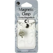 Cousin 1-Piece Metal/Acrylic Rhinestone Ball Magnetic Clasp