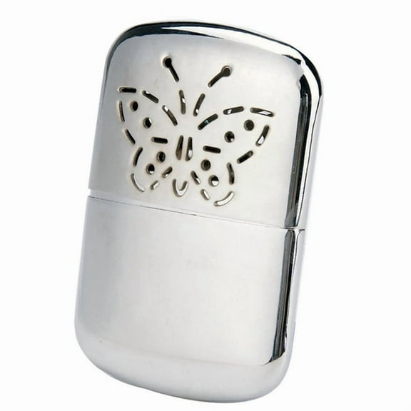 Hand Warmer Reusable Heater Hands Warmers Outdoors Equipment Double-Sided Style Mini Catalytic Silver Body