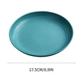 thumbnail image 2 of YOPTOP Wheat Straw Plates - Reusable Unbreakable Plate Set - Dishwasher & Microwave Safe - Perfect for Dinner Dishes Dark Green,darkgreen, 2 of 4