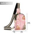 thumbnail image 2 of FORMRS Womens Crossbody Sling Bag Travel Daypack Shoulder Chest Backpack, Gingerbread Houses, 2 of 7