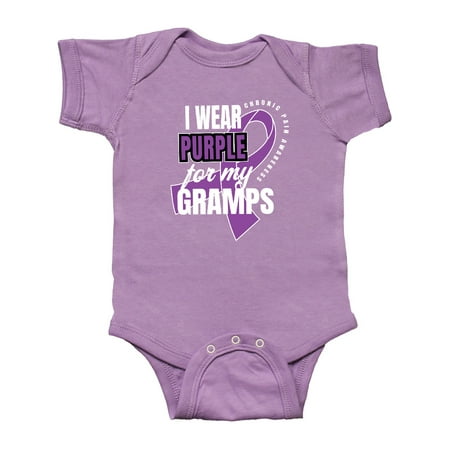 

Inktastic Chronic Pain I Wear Purple For My Gramps Gift Baby Boy or Baby Girl Bodysuit