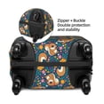 thumbnail image 6 of Uemuo Squirrel Garden Delight Printed Washable Luggage Cover - Fashion Suitcase Protector Fits 18-32 Inch Luggage -Medium, 6 of 9