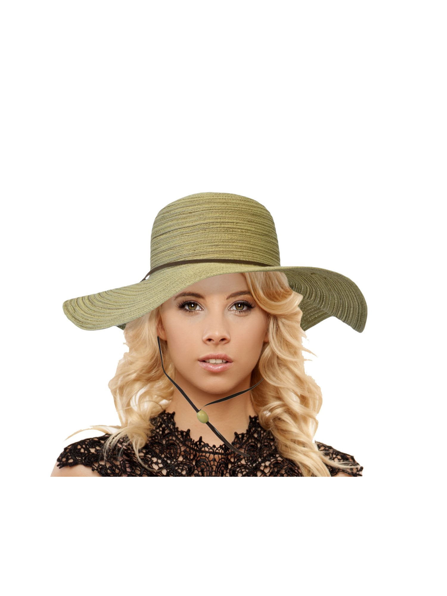floppy hat with chin strap