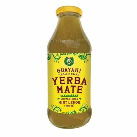 Guayaki Yerba Mate - Unsweetened Lemon Mint Terer - Pack of 12 - 16 Fl (Best Mint Vape Juice)