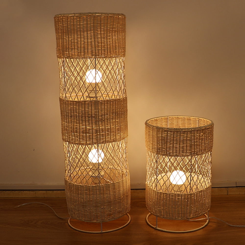 Arturesthome Japanese B&B Zen Rattan Floor Lamp