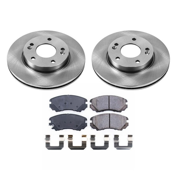 Ultimate Brakes Front Ceramic Brake Pad and Rotor Kit with Hardware WM80897