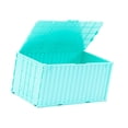 thumbnail image 3 of Adorno de contenedor de carga en miniatura, caja de almacenamiento con tapa abatible para el hogar, regalo u oficina. Azul cian, 3 of 9