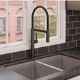 thumbnail image 4 of DAX Brass Single Handle Pull Out Kitchen Faucet with Dual Sprayer and Shower, Black, 4 of 7