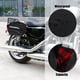 thumbnail image 4 of 1 Par Motocicleta Alforja Bolsas Lona Negro 17.72''x7.87''x7.48'', 4 of 10