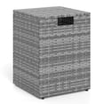 thumbnail image 1 of Costway Housse de Table pour Réservoir de Propane, Boîte de Rangement Carrée de 16 Pouces en Rotin PE pour Réservoir de Gaz avec Couvercle Rabattable Gris Mixte, 1 of 10
