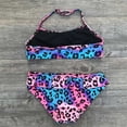 thumbnail image 3 of IROINNID Baby Leopard Ruched Bikini Set, Leopard Print (Girl's), 3 of 9